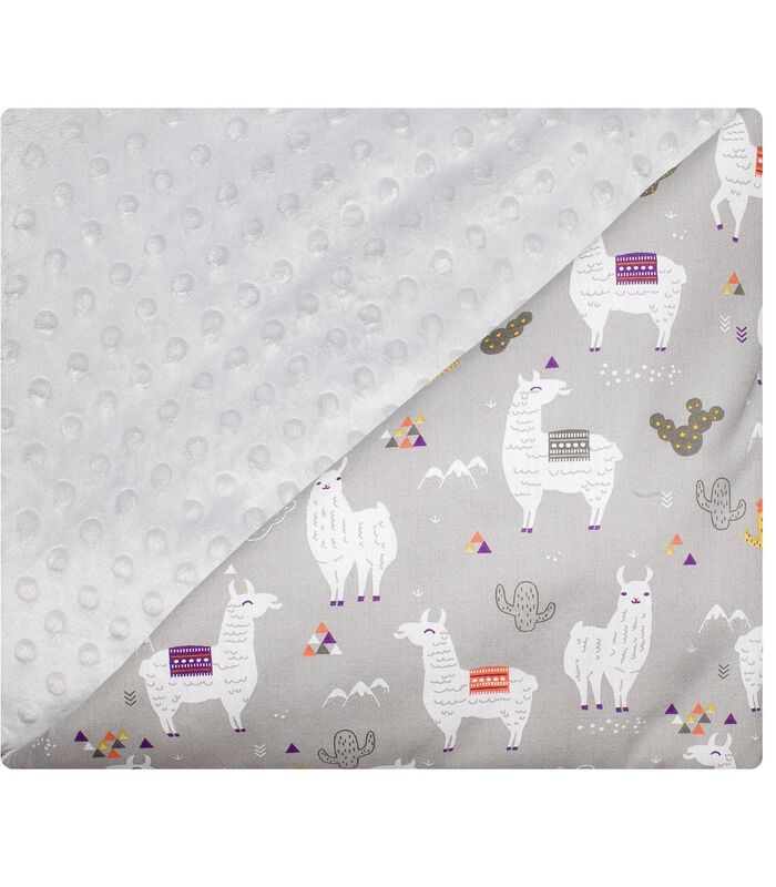 Achetez Sevira Kids Couverture bébé coton et minky, LAMA gris chez   pour 0.0 N/A. EAN: 3700970517924
