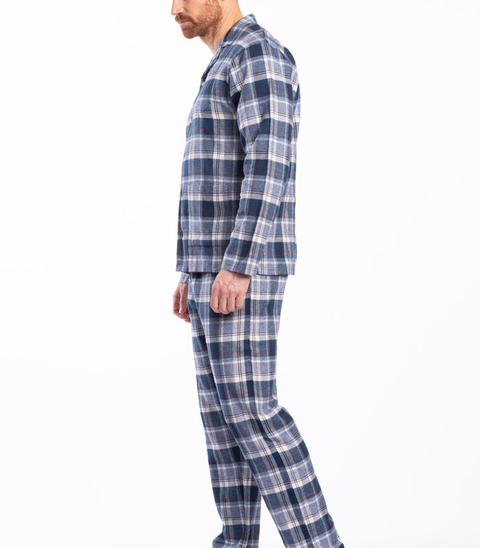 Pyjama lange mouwen lange broek doorknoop PAT image number 2