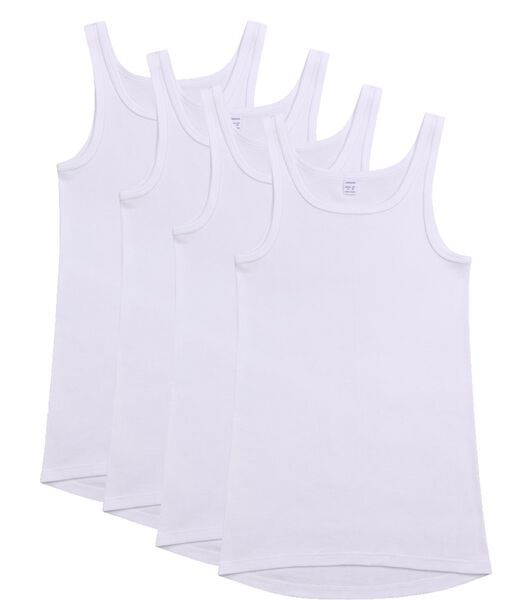 4er Pack Organic Cotton fijnrib - onderhemd 