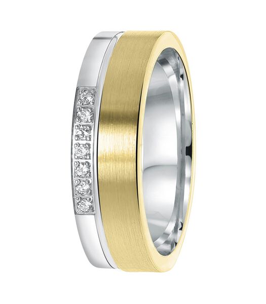 Ring 'Benidorm' Zilver - zilverkleurig-goudkleurig