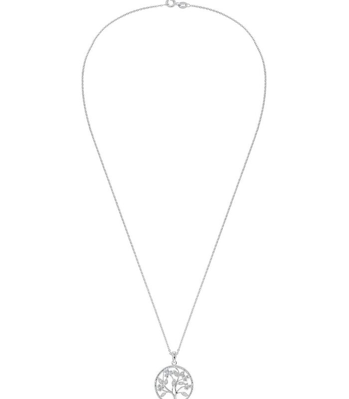 Chaîne avec pendentif pour dames, argent sterling 925, zirconium synth. | arbre de vie image number 1