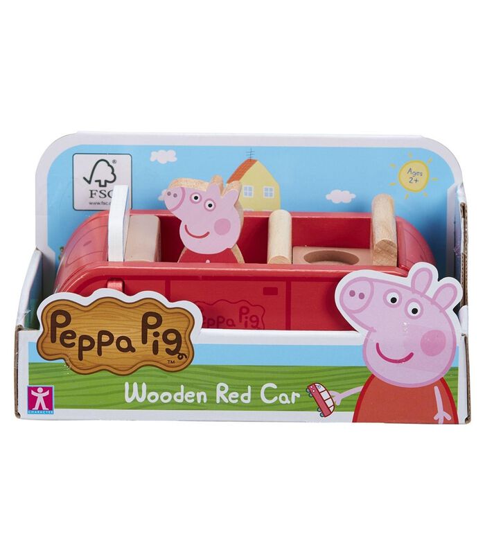 Wooden Family Car With Peppa Figure image number 2