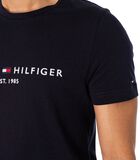Tommy Hilfiger T-shirt à logo bleu foncé image number 3