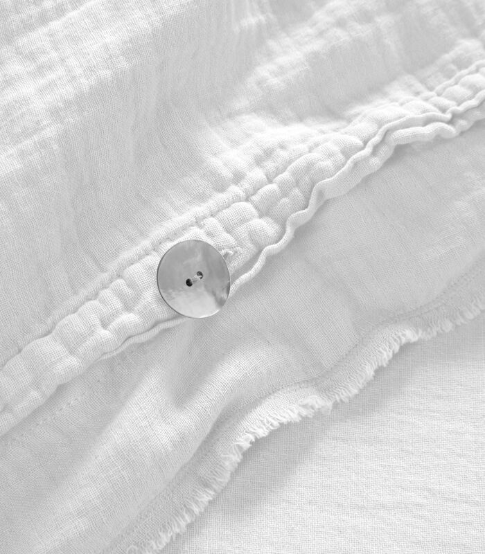 Housse de couette LOU blanc coton 260x240 cm image number 2