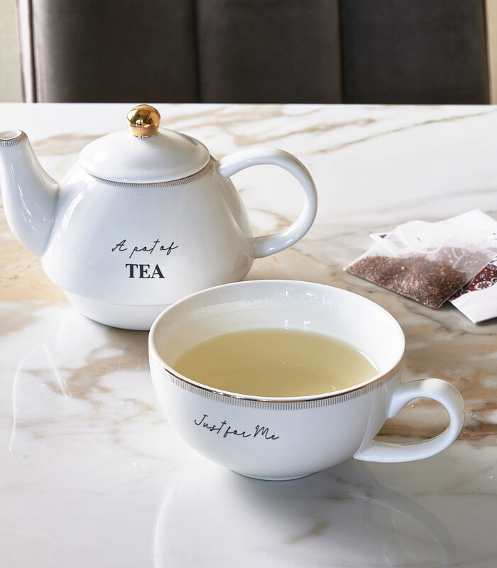 Shop Rivièra Theepot Liter - RM Elegant Tea For One - Wit op voor 24.95 EUR. EAN: 8720142022280