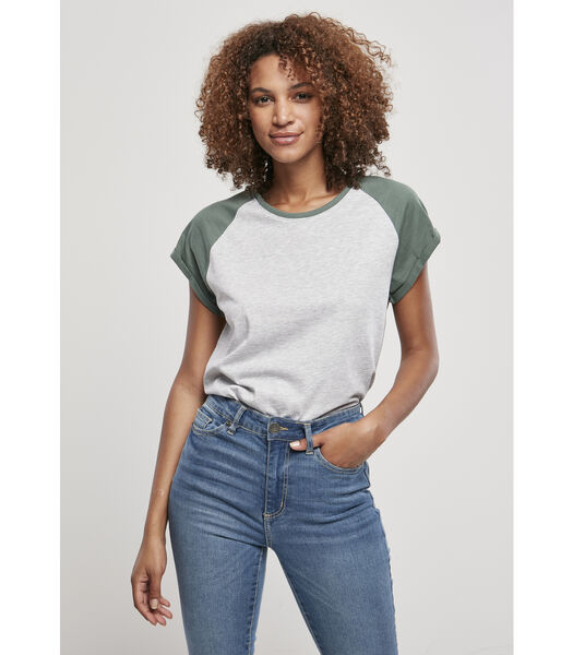 T-shirt femme contrast raglan