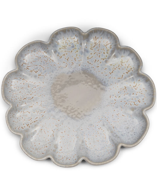 Blossom Rond bord diep Beige - porselein (LxBxH) 27.5x26.5x2 cm