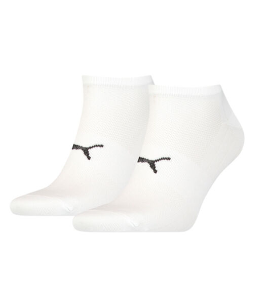 Socquettes de sport unisexes légères (lot de 2 paires) Blanc