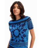 Dames-T-shirt Sun Blue image number 4