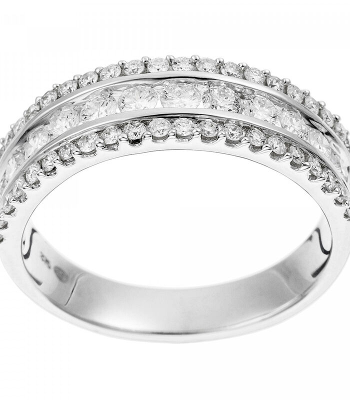 Ring "Désir" Wit Goud en Diamanten image number 3