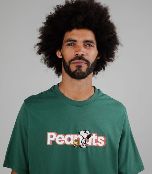 Peanuts Snoopy & Woodstock T-Shirt Green