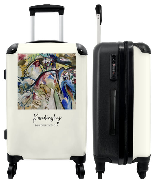 Bagage à main Valise avec 4 roues et serrure TSA (Art - Kandinsky - Couleurs - Abstraites)