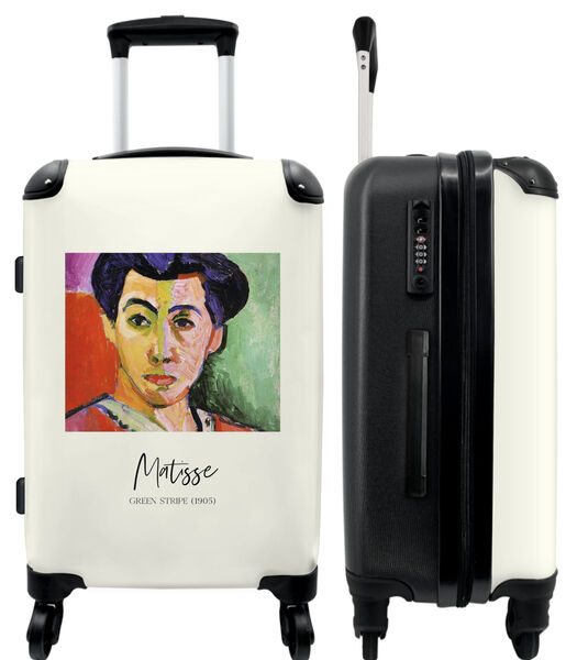 Bagage à main Valise avec 4 roues et serrure TSA (Art - Matisse - Homme - Vieux maître)