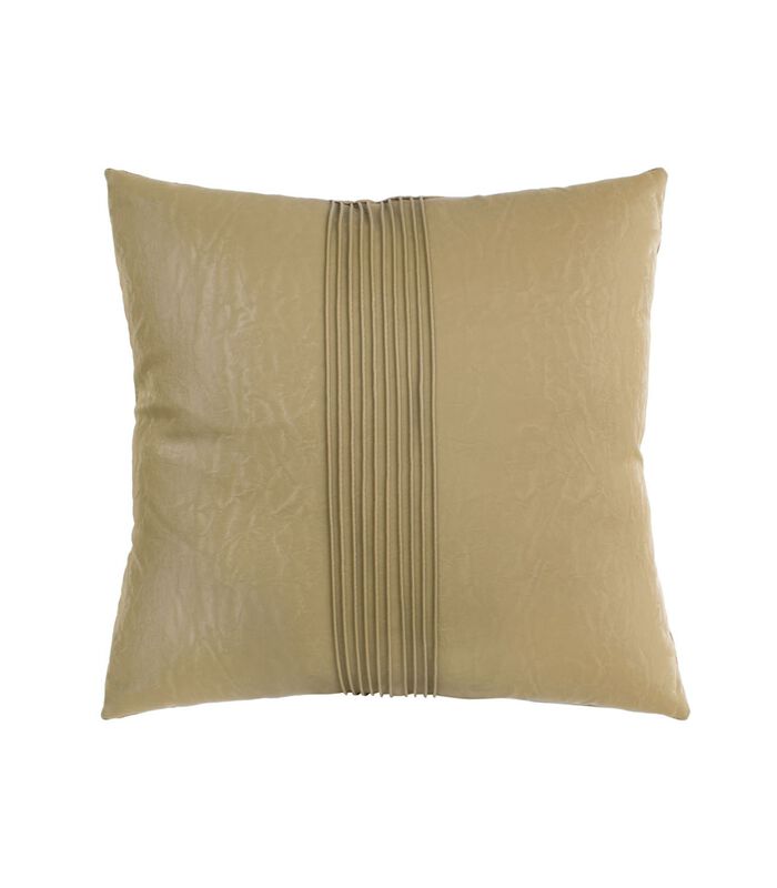 Coussin Leather Look - Vert mousse - 45x45cm image number 0
