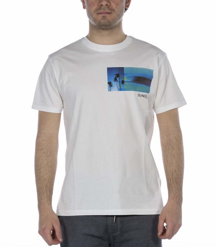 T-Shirt Sundek Printed Bianco image number 2