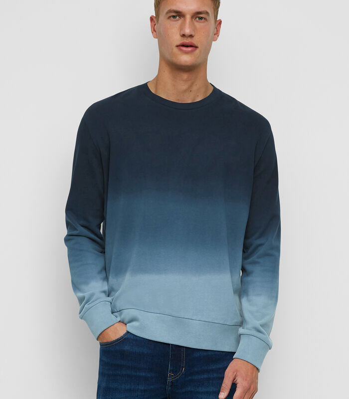 Sweatshirt met casual dip-dye effect image number 0