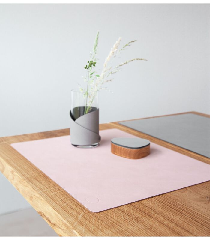 Set de table  Nupo - Cuir - Rose / Gris clair - réversible - 45 x 35 cm image number 3