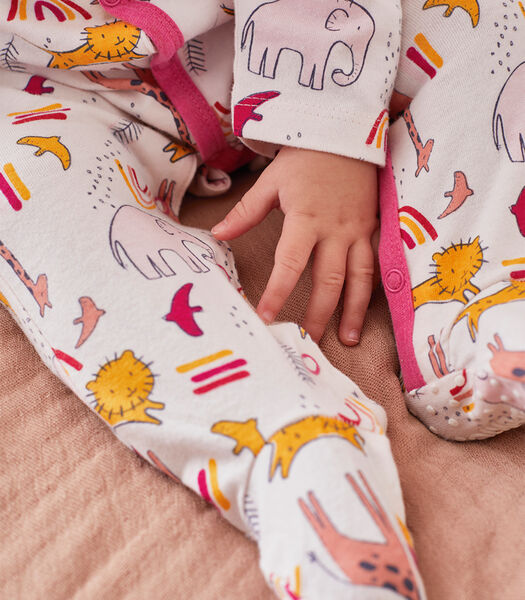 Pyjama dors-bien à imprimés en jersey, clair