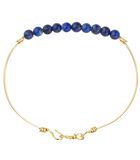 Lapis Lazuli armband op 14k gold-filled gouddraad image number 0