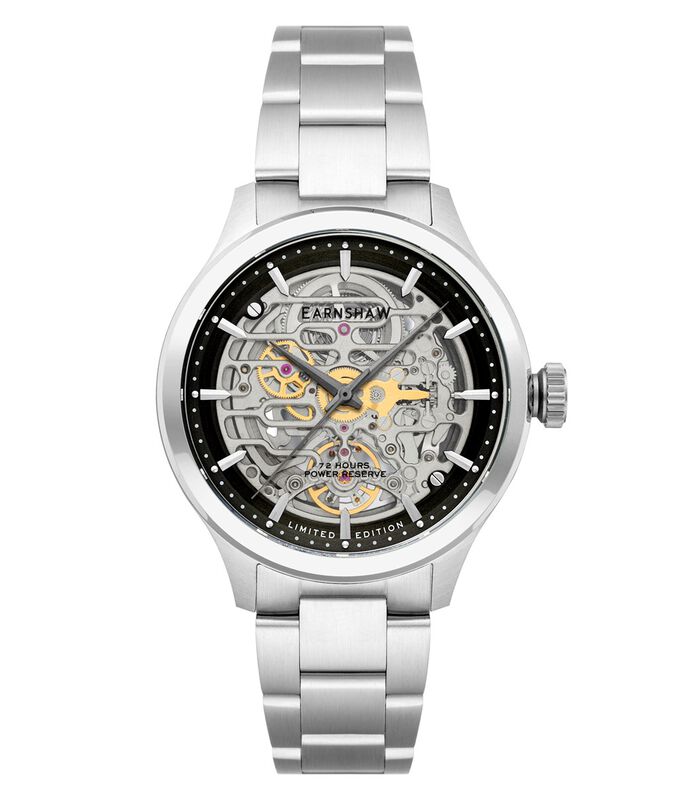 Automatisch horloge met roestvrijstalen armband BARON image number 0