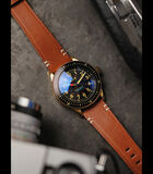 Heren mecha-quartz horloge - Lederen band - 3 wijzers - Flyboy RBL (Royal British Legion) image number 1