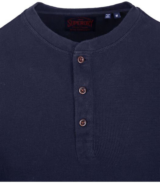Superdry Waffle T-Shirt Navy