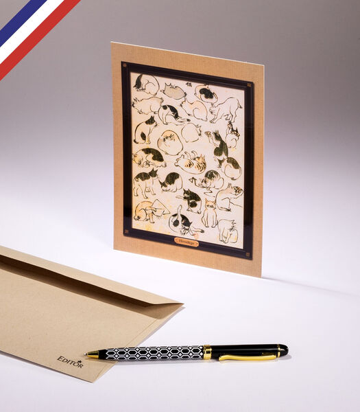 Carte simple Art Gallery   - Chats d'Hiroshige