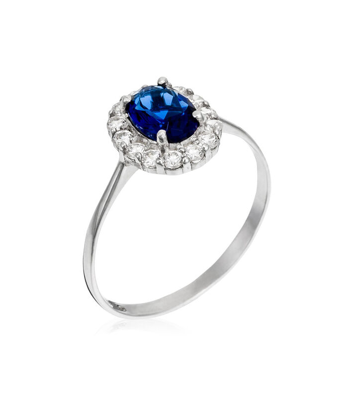 Ring "Bleu Merveilleux" Witgoud image number 0