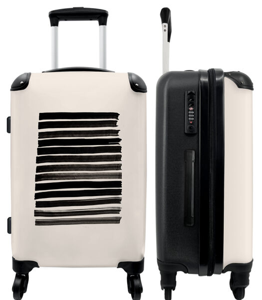 Handbagage Koffer met 4 wielen en TSA slot (Abstract - Lijnen - Vormen - Pastel)