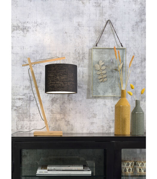 Lampe de table Andes - Bambou/Noir - 30x18x46cm