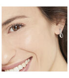 Boucles d'oreilles Or Blanc "INFINITO" Diamants 0,13 image number 1