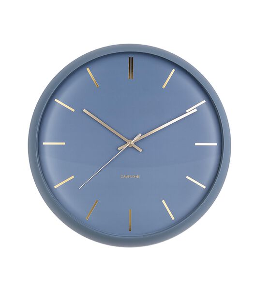 Horloge murale Globe - Bleu foncé - Ø40cm