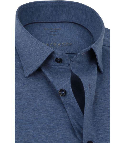 Luxor Jersey Stretch Overhemd 24/Seven Donkerblauw