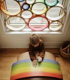 houten speelgoed regenboog groot - Meerkleurig image number 5