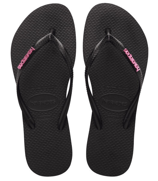 Dames slippers Slim Logo Metallic