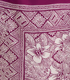 Robe longue fluide violette imprimé foulard image number 4