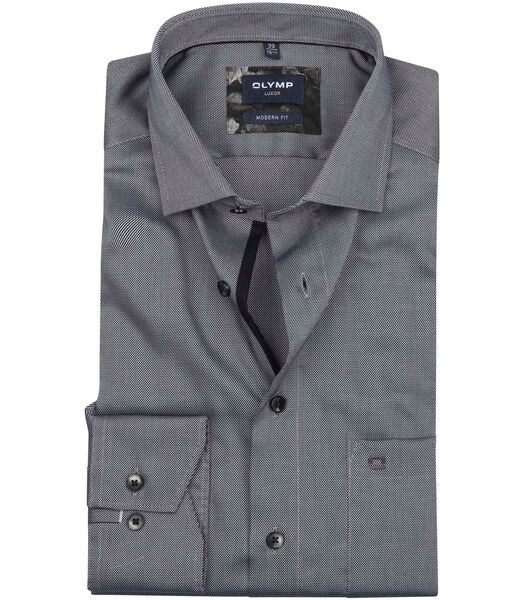 Olymp Chemise Anthracite Luxor Coupe Moderne