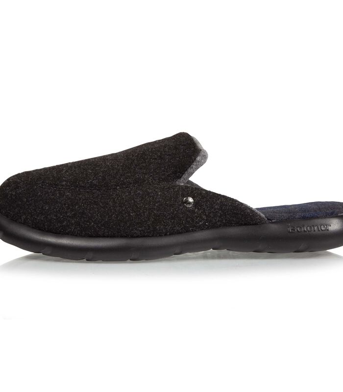 Chaussons mules homme Noir Chiné image number 2
