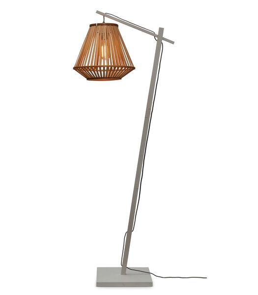Vloerlamp Merapi - Bamboe Wit/Naturel - 57x30x150cm