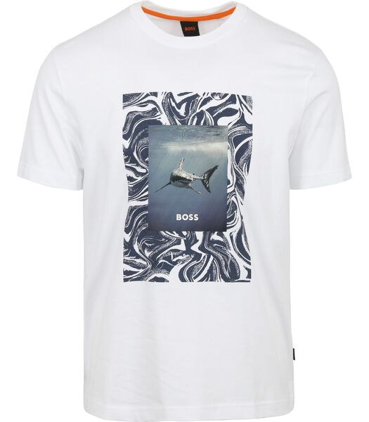 BOSS T-shirt Tucan Blanc