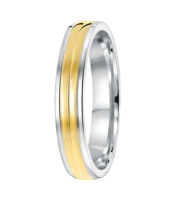 Ring 'San Sebastian' Zilver - zilverkleurig-goudkleurig image number 0