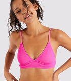 Roze bikinitopje met kreukeffect Miko Scrunchy image number 0