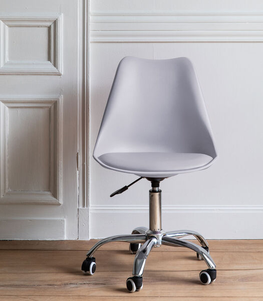 Chaise de bureau réglable en hauteur grise ANNE