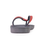 Tongs femme tige bicolore Gris image number 4