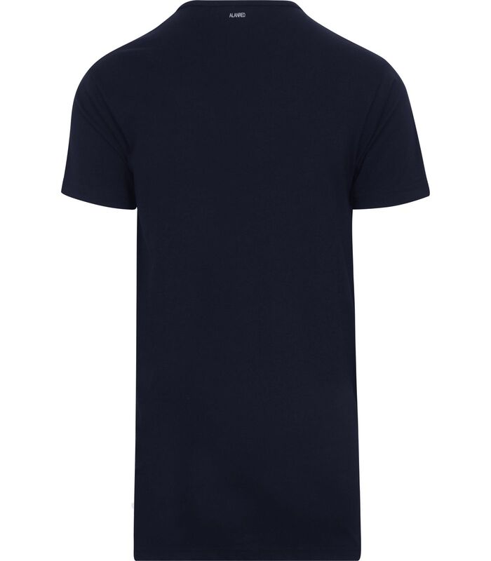 Derby Extra Lang T-Shirt Navy (2-Pack) image number 4