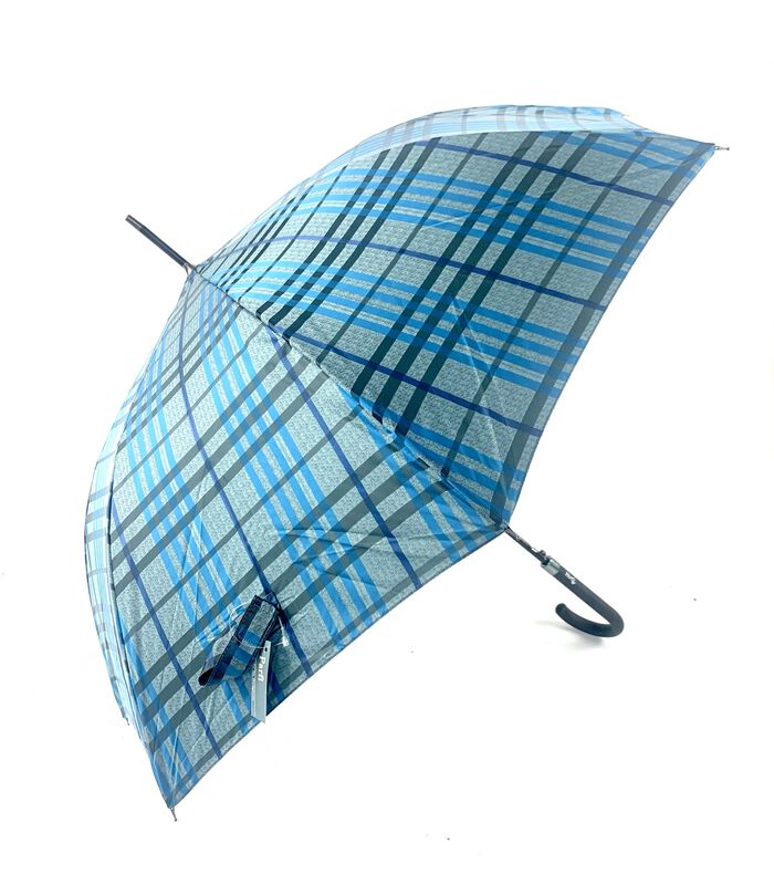 Parapluie Dame Long Ecossais bleu image number 0