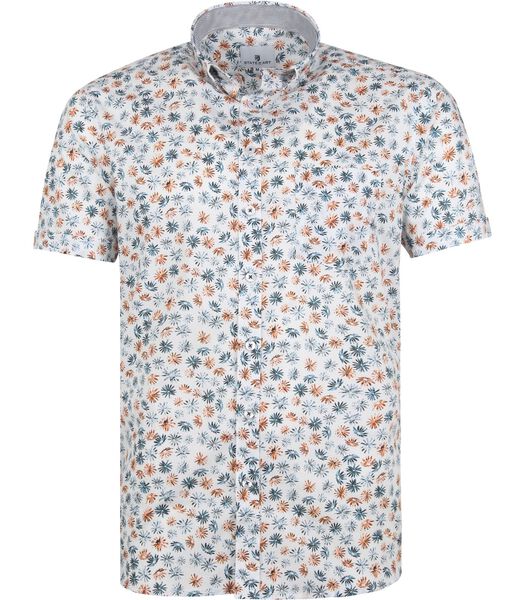 State Of Art Chemise Blanche Manches Courtes Floral