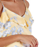 Pyjamashort tanktop Sunny Spring geel image number 3