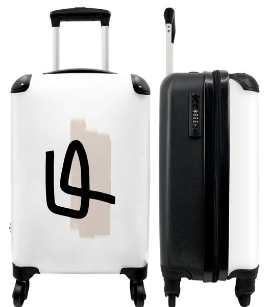 Ruimbagage koffer met 4 wielen en TSA slot (Pastel - Vormen - Design - Abstract)