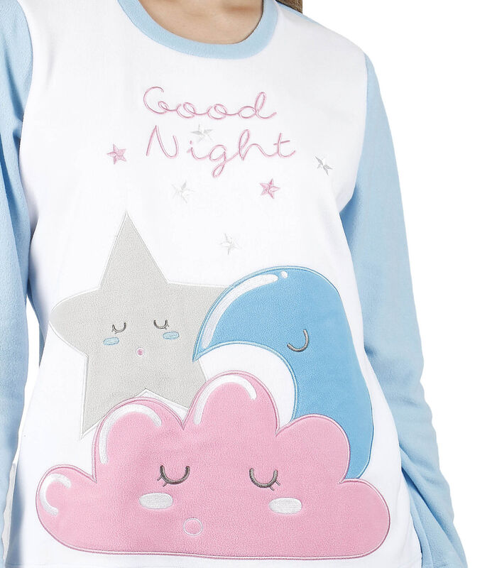 Pyjama microfleece broek en top Sweet Dreams image number 3